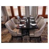 Rectangular Wood Table with 6 chairs