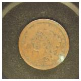 US Coins 2 Large Cents, 1838 & 1839, circulated, s