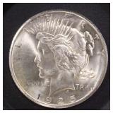 US Coins 1925 Peace Silver Dollar, circulated