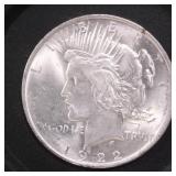 US Coins 1922 Peace Silver Dollar, Circulated
