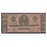 Confederate States of America Paper Money T-55, $1
