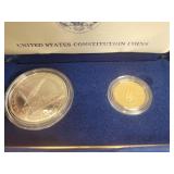 US Gold & Silver Coins 1987 Constitution presentat