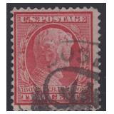 US Stamps #369 Used with tear, 1909 Blue paper Lin
