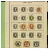US Cut Square Stamps 1850s-1970s Used collection o