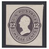 US Stamps #U93 Mint Cut Square, CV $100