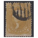 US Stamps #67 Used with black grid cancel perf fau