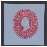 US Stamps #U361 Mint Cut Square, CV $55