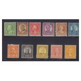 US Stamps #581-591 Mint Hinged/NH,CV $280