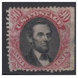 US Stamps #132 Mint No Gum 90 Cent, CV $1,900