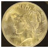 US Coins 1922 Peace Silver Dollar, BU