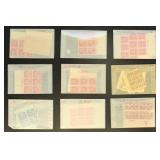 US Stamps 1920s-1930s Plate Blocks Mint Hinged and