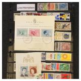 Liechtenstein Stamps #4//#1655 and #B24,CV $460.30