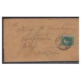 US Stamps #14 tied on 1850s Cover by New York CDS,