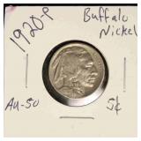 US Coins Buffalo Nickel, 1913, 1920  (2 coins)