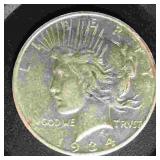 US Coins Silver 1934-D Peace Dollar