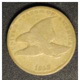 US Coins 1858 Flying Eagle