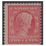 US Stamps #369 Mint NH Blue Paper, small gum skip