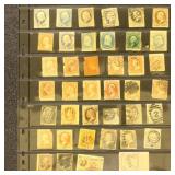 US Stamps 1860s-1900s Used on stockpages, includes