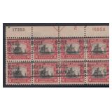 US Stamps #620 Mint HR plate block of 8 with Boise