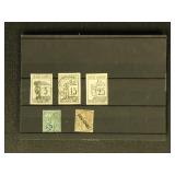 France & Colonies Stamps Used on dealer cards, in