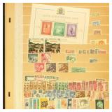 Worldwide Stamps Mint and Used on stock pages