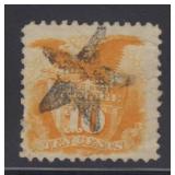 US Stamps #116 Used Fancy Cancel Star CV $110