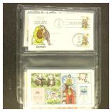 US Stamps 1982-2013 FDCs, Collins hand Painted