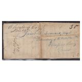 1843 Chesapeake City Cecil County MD Stampless SFL