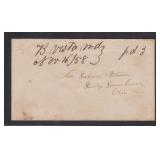 1858 Buena Vista MD Stampless Manuscript Mark