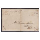 1837 Conowingo MD to Addison NY Stampless Letter C