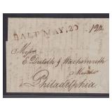 1794 Folded Letter Sheet addressed to Philadelphia