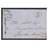 Baltimore MD folded letter sheet addressed to Bel-