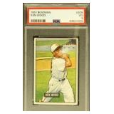 1951 Bowman Ken Wood Graded PSA 3 Vintage Baseball