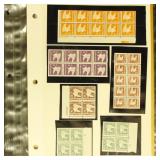 US Stamps Mint NH Blocks and Mint Official Mail