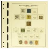 Brunswick Stamps 1882-1865 Mint and Used on album