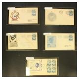 US Stamps #733 First Day Covers group of 5, nice v