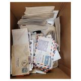 US Stamps & Covers accumulation in bankers box, lo