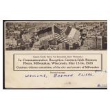 US Stamps 1928 Bremen Fliers Postcard Used to Berl