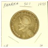 Panama Coins 1933 50 cents