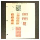 US Stamps Mint and Used Blocks and coils, identifi