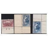 US Stamps #230-231 Mint NH with gum and selvage