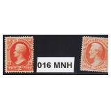 US Stamps #O16 & O18 Mint Official issues, #O16 Mi