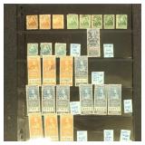 Canada Revenue Stamps Mint & Used on page, include