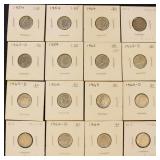 US Coins 35 Silver Roosevelt Dimes, Circulated