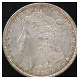 US Coins 1898  Morgan Silver Dollar, AU