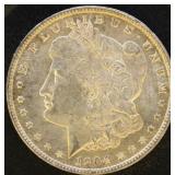 US Coins 1904-O Morgan Silver Dollar, Circulated