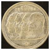 Belgium Coins 1954 100 Francs, circulated (.4832 o