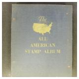 US Stamps through 1970s in All-American Album, use