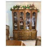 Thomasville China cabinet to match table. No contents. 60x18x75