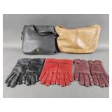 Leather Gloves and Coach Handbags